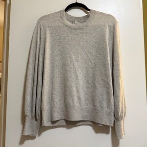 Everlane gray cashmere sweater XL